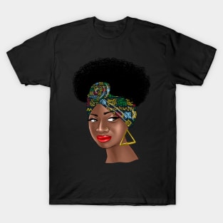 African woman with a beautiful headband T-Shirt